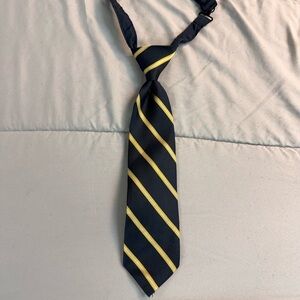 Navy and Yellow Striped Tie